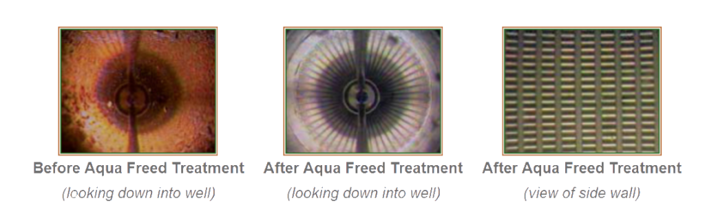 Aqua Freed Before and After Treatment | Water Recovery Services, Inc.